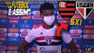 (Veja) o quê o arboleda falou após o fim do jogo contra o Flamengo
