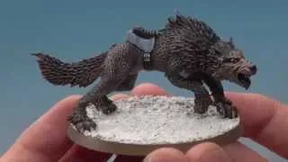 Space Wolves - Painting a Thunderwolf.