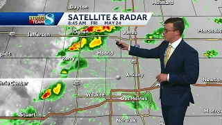 Iowa weather: Pop-up showers and storms possible Friday after strong early storms