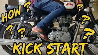 How to Kick Start Your Royal Enfield | Easy Trick 💯💯