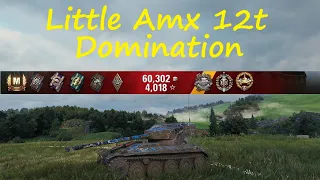 World of Tanks - Little Amx 12t Dominating the Battlefield. Can we get 7 kills?