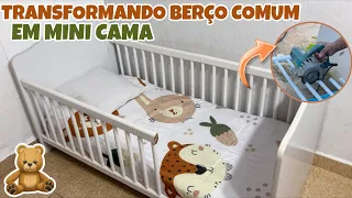 TRANSFORMEI O BERÇO COMUM DO MEU BEBÊ EM UMA MINI CAMINHA LINDA 🥹🤏🏼