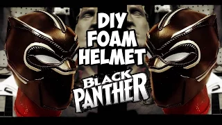 Black Panther pt.1 foam helmet build how to diy