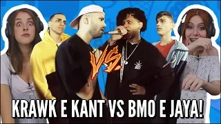 JOVENS REAGEM A  KRAWK E KANT VS BMO E JAYALUUCK SEMIFINAL | 172ª Batalha da Aldeia