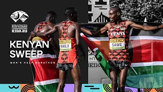 Sawe leads Kenya to men's half marathon sweep | World Athletics Road Running Championships Riga 23