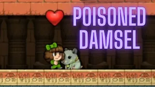 What Happens To A Poisoned Damsel in Transition Screen in Spelunky 2