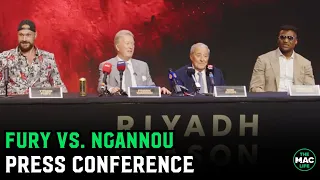 Tyson Fury vs. Francis Ngannou Full Press Conference: “I will kick your a** in the cage. 100%.”