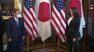 Vice President Harris Hosts H.E. Suga Yoshihide, Prime Minister of Japan, for a Bilateral Meeting