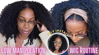 NO LEAVE OUT Natural Hairline Afro Curly Wig UPDATE Install Beginner Pre-Cut Pre-Plucked CurlyMeHair