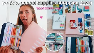 BACK TO SCHOOL SUPPLIES SHOPPING VLOG + HAUL 2023 *sophomore year*