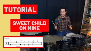 Cómo tocar SWEET CHILD O’ MINE en BATERÍA - Guns N' Roses (TUTORIAL Español)