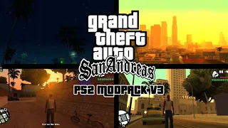 New Version! Modpack PS2 V3 for GTA San Andreas android | Support android 7-14 | Full PS2 Feature