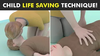 How To Perform Infant or Child CPR? (Life Saving Technique) 3d Animation