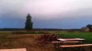 Lightning storm in Uzvaras Līdums, Latvia