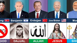 195 Countries State Leaders and Their GOD