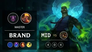 Brand Mid vs Cassiopeia - EUW Master Patch 9.5