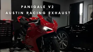 Panigale V2 with Austin Racing Exhaust (Start-Up and Revs)