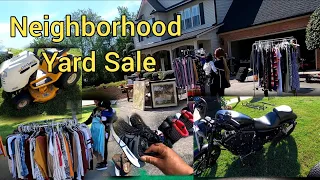 Asi son las Yardas en el Vecindario USA| Neighborhood Yard Sale in USA| Garage Sale increíble Prices