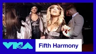 BTS of Fifth Harmony ft. Gucci Mane 360° Performance Of 'Down' & 'Angel' Medley | 2017 VMAs | MTV