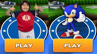 Sonic Dash vs Tag with Ryan iPad Gameplay HD