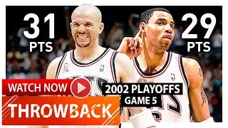 Throwback: Jason Kidd & Kenyon Martin Game 5 Highlights vs Pacers (2002 Playoffs) - CRAZY ENDING!