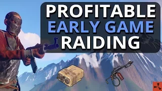 Great PROFIT From Early Game RAIDING!! Rust Solo Survival Gameplay