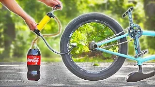 Filling a BMX TIRE with COKE!