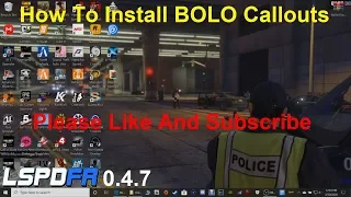 How To Install BOLO Callouts.