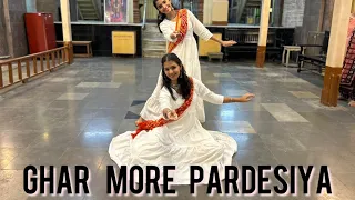 Ghar More Pardesiya | Kalank | Dance Cover | Kathak |Aarya Kokane and Krutika Puranik