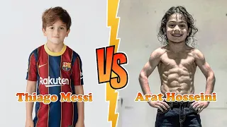 Thiago Messi (Messi's Son) VS Arat Hosseini (Mini Messi) Transformation ★ From Baby To 2023