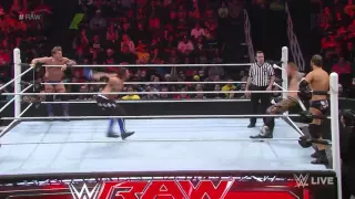 Aj Styles & Chris Jericho vs Social Outcasts : RAW, 22 February 2016