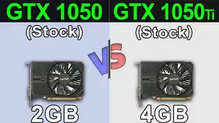 GTX 1050 (2GB) vs GTX 1050 Ti (4GB) | Pentium G5400 | New Games Benchmarks