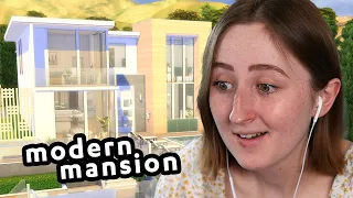 building my dream mansion in the sims