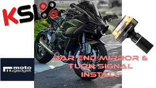 Motogadget Turn Signal & Mirror Install | KSIX