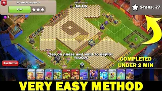 Clash of Clans Haalands Challenge Part 9 Noble Number 9 ! 3 Star Strategy ! Very Easy Method.