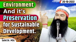 Environment & Its Preservation | Live From Barnawa, UP | 20th October 2022 | Saint Dr. MSG Live
