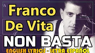 NON BASTA - Franco De Vita (Letra Español, English Lyrics, Testo italiano)