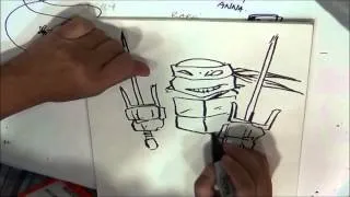 Kevin Eastman drawing Raphael