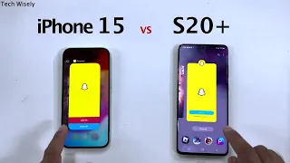 iPhone 15 vs SAMSUNG S20 Plus - Speed Test