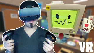 My first time trying VR! | Oculus Rift S Job Simulator!