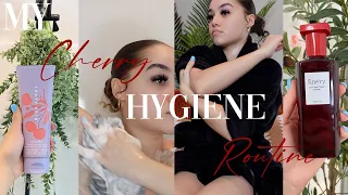 My womanly cherry scented hygiene routine (very attractive)
