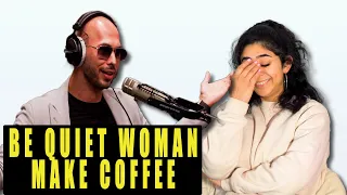 My WIFE Reacts to ANDREW TATE'S Advice! (Relationships & Being a Man)