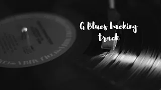 G blues backing track