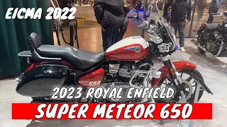 2023 Royal Enfield Super Meteor 650 Walkaround At Eicma 2022 Fiera MIlano Rho