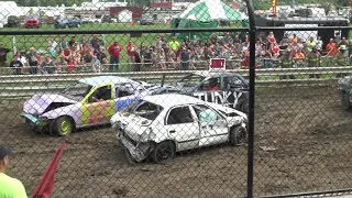 2021 Lewis County Fair Afternoon Demo Derby Heat 3 (Bonestock Compacts)