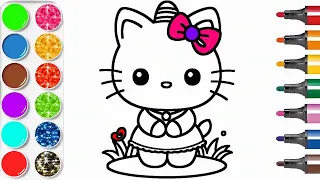 Drawing Hello Kitty Step by Step-Easy Tutorial for Beginners @knowledgewitharts