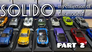 All my collection of car models of  Solido 1:43.