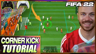 FIFA 22 MOST EFFECTIVE CORNER KICK TECHNIQUE TUTORIAL [HOW TO SCORE EASY GOALS FROM CORNER KICKS!]