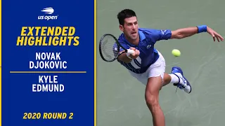 Novak Djokovic vs. Kyle Edmund Extended Highlights | 2020 US Open Round 2