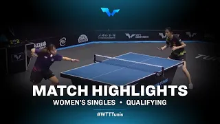 Su Pei-Ling vs Wang Tianyi | WS | WTT Contender Tunis 2022 (Qual)